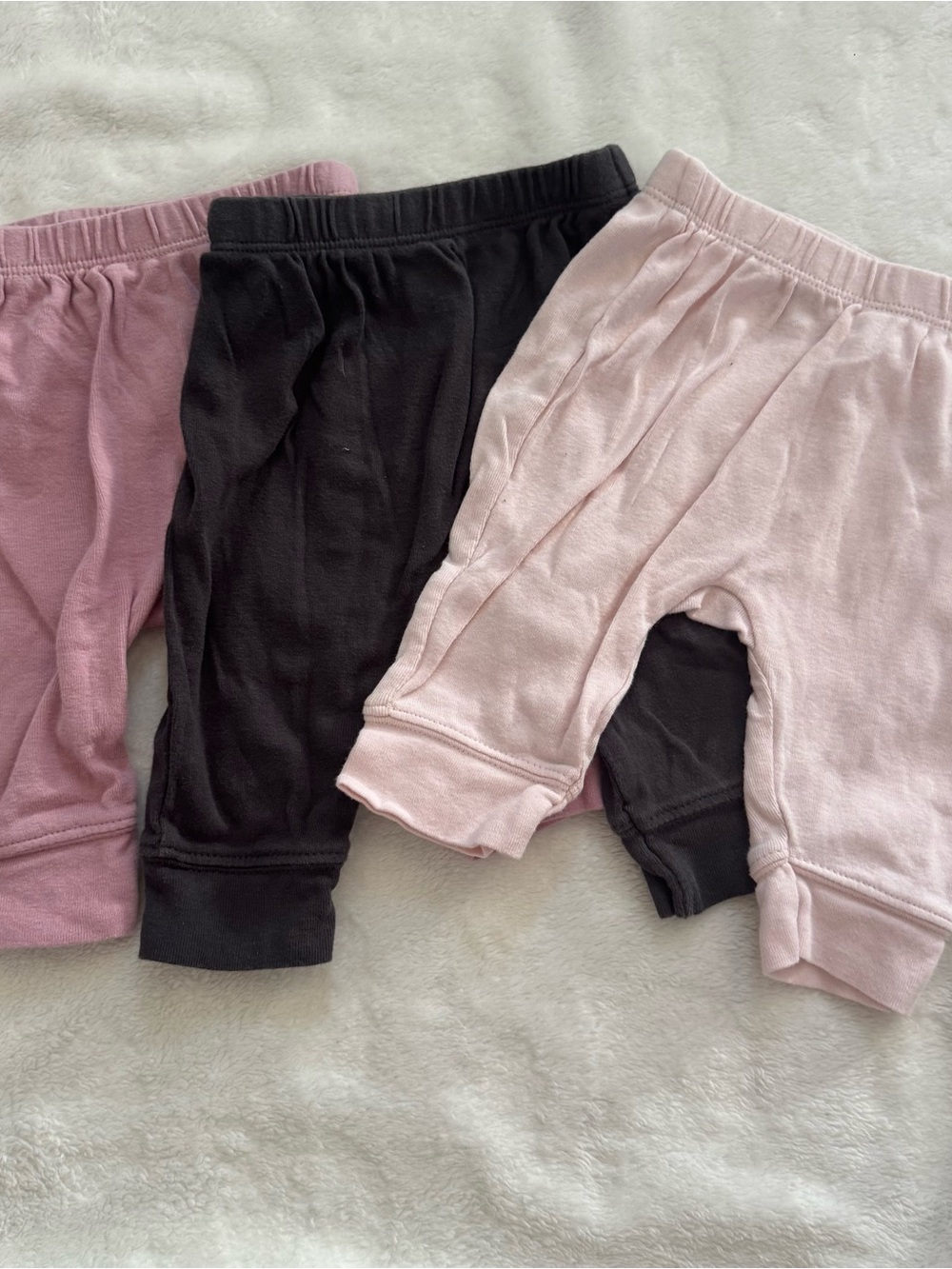 Baby Joggers Trio - Pink, Blush & Black